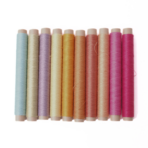 Assortiment de 10 fils de coton en couleurs naturelles